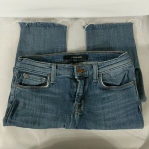 J Brand Skinny Crop Raw Hem Medium Wash Jeans- size 26 - 23" inseam